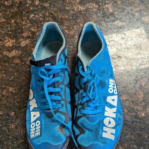 Hoka One One Blue Rocket Sprinter Spikes